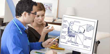 Different types of ergonomics posture and movement